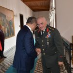 5.Kolordu Komutanı Gazi Tümgeneral Alâ, TCG Yıldırım Gemisi Komutanı ve Mürettebatı ile Kıbrıs Gazisi Kayacı Vali Soytürk’ü Ziyaret Etti